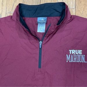 Mississippi State True Maroon 1/4 Zip Windbreaker Men's XL Knights Apparel